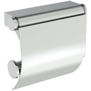 Connect Closetrolhouder chroom met klep