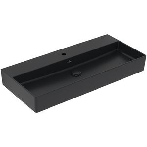Wastafel Memento 2.0 1000x470mm Pure Black CeramicPlus  4A221HR7