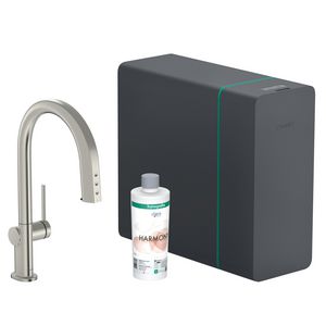 Aqittura M91 keukenkraan SodaSystem 240 1 straalsoort RVS look 76836800
