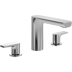Driegats wastafelkraan Liberty Chrome