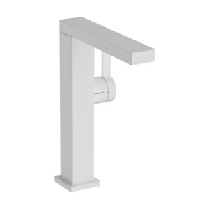 Tecturis E 1-hendel wastafelkraan 210 Fine CoolStart met draaibare uitloop en afvoerplug mat wit