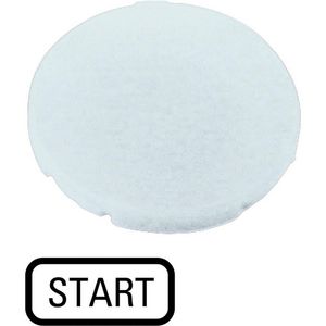 Indicatieplaatje vlak wit "start"