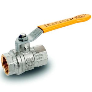 Kogelkraan S84 2"bn. DN50 vernikkeld Geomet hendel geel VVE=8