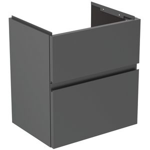 Wastafelmeubel 500x375x550mm matt anthracite 2 laden Finesse