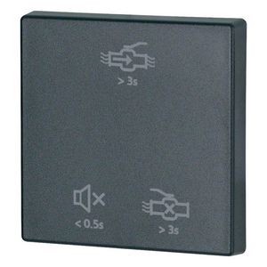 Schakelwip 1-voudig met Water Guard opdruk zwart mat