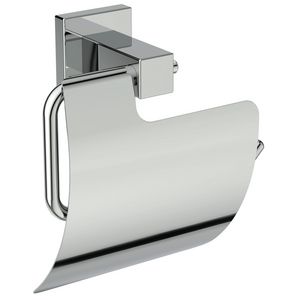 IOM square closetrolhouder met klep chroom