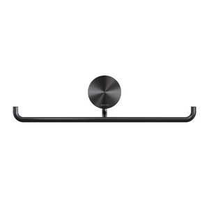 Closetrolhouder dubbel zonder klep metal black OPAL