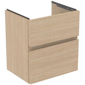 Wastafelmeubel 500x375x550mm white oak 2 laden Finesse