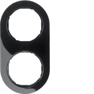 Afdekraam 2-v berker R.Classic zwart glans