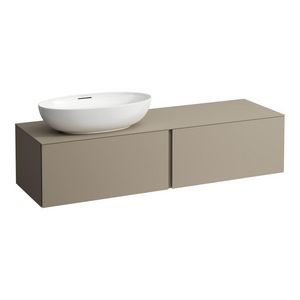 Onderbouwkast 1600X500 2x la cutout L Pearl Beige H4303520972701