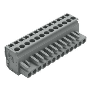 1-draads FE steker HA 2,5mm² grijs 232-213/026-000 VVE=25