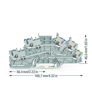 Etage installatieklem bedieningsopening + drukknop  2,5mm² 6546 VVE=50