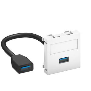 Draagplaat USB 3.0 A-A connector-connector 45x45mm