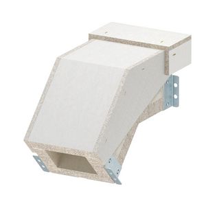 Verticale bocht dalend EI60 voor PLCS D060810 100x80