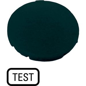 Indicatieplaatje vlak zwart "test" VVE=10