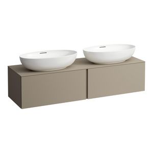 Onderbouwkast 1600X500 2 laden cutout L+R Pearl Beige