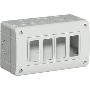 Opbouwdoos Idrobox 40-4mod horizontaal