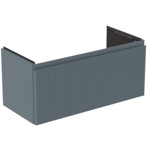 Wastafelmeubel 800x375x370mm matt ash blue 1 lade Finesse