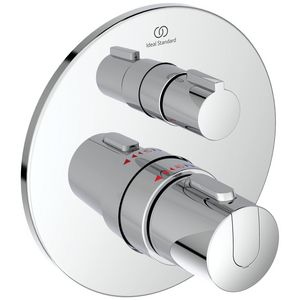 Afbouwdeel t100 inb.therm. met stopkraan chroom A5813AA