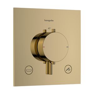 Inbouwthermostaat 2F+zekerheid. EN1717 Ecostat Comfort E Polished Gold-Optic