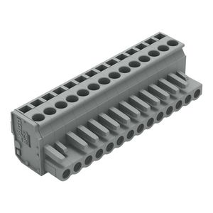 1-draads FE steker HA 2,5mm² grijs 232-214/026-000 VVE=25