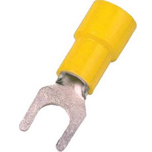 Geisoleerd vorkkabelschoen DIN46237 4-6mm² M10 geel VVE=100