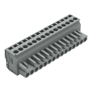 1-draads FE steker HA 2,5mm² grijs 232-215/026-000 VVE=25