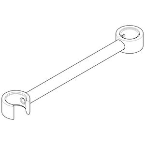 Houder 39x20x238mm Platina 04172001400-08