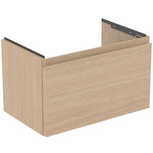 Wastafelmeubel 600x375x370mm white oak 1 lade Finesse