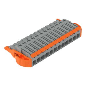 1-draads female steker Hendel Push-in CAGE CLAMP grij VVE=25
