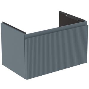 Wastafelmeubel 600x375x370mm matt ash blue 1 lade Finesse