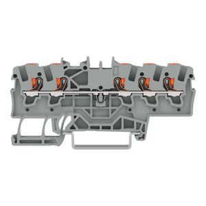 5-draads rijgklem Met drukknop 1,5mm² grijs VVE=20