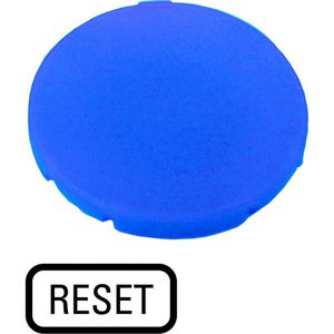 Indicatieplaatje vlak blauw "reset"