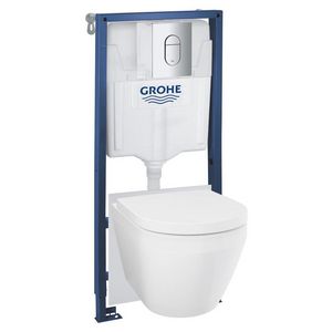 Wandcloset combipack Euro Arena 5-In-1 (2 Verpakkingen) incl. Rapid SL reservoir /bediening/ closetzitting