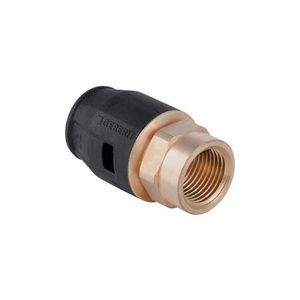 Schroefbus recht 20x1/2"bn.dr. brons PUSHFIT insteek VVE= 10