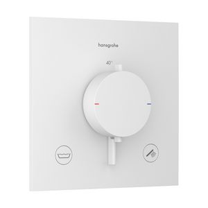 Inbouwthermostaat 2F+zekerheid. EN1717 Ecostat Comfort E mat wit