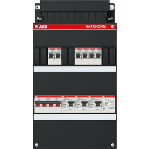 Installatiekast 6x achter 3x 30mA + T + HS 3-f