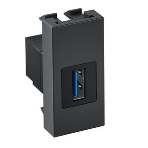 Multimedia support USB 3.0 A socket-socket 1/2 module 22,5x