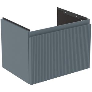 Wastafelmeubel 500x375x370mm matt ash blue 1 lade Finesse