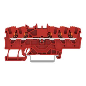 5-draads rijgklem Met drukknop 1,5mm² rood VVE=20