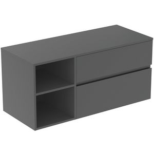 Wastafelmeubel 1202x505x558mm matt anthracite 2 laden Finesse E3438Y2