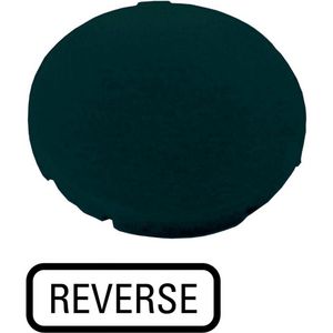 Indicatieplaatje vlak zwart "reverse" VVE=10