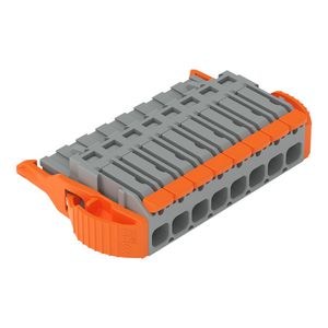 1-draads female steker Hendel Push-in CAGE CLAMP grij VVE=50