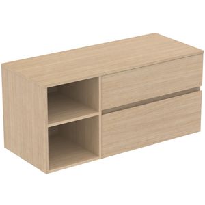 Wastafelmeubel 1202x505x558mm white oak 2 laden Finesse E3438US