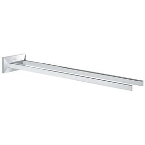 Allure brilliant handdoekhouder 2 armig chroom (Spa colors coll.)