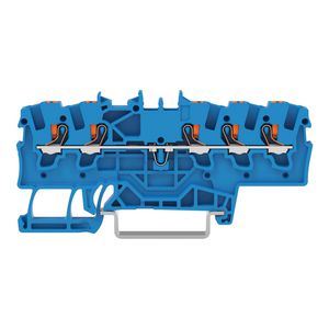 5-draads rijgklem Met drukknop 1,5mm² blauw VVE=20