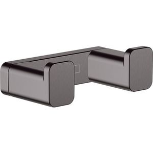 AddStoris dubbele haak brushed black chrome