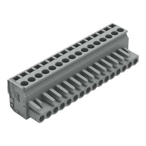 1-draads FE steker HA 2,5mm² grijs 232-216/026-000 VVE=25