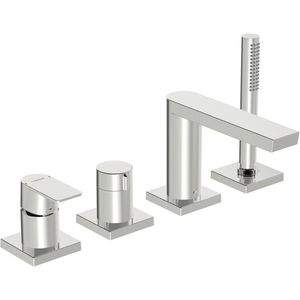 HANSASTELA afbouwset 4-gats badrand, vierkante rozetten