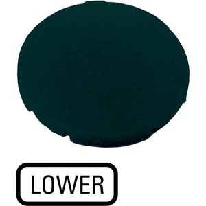 Indicatieplaatje vlak zwart "lower"